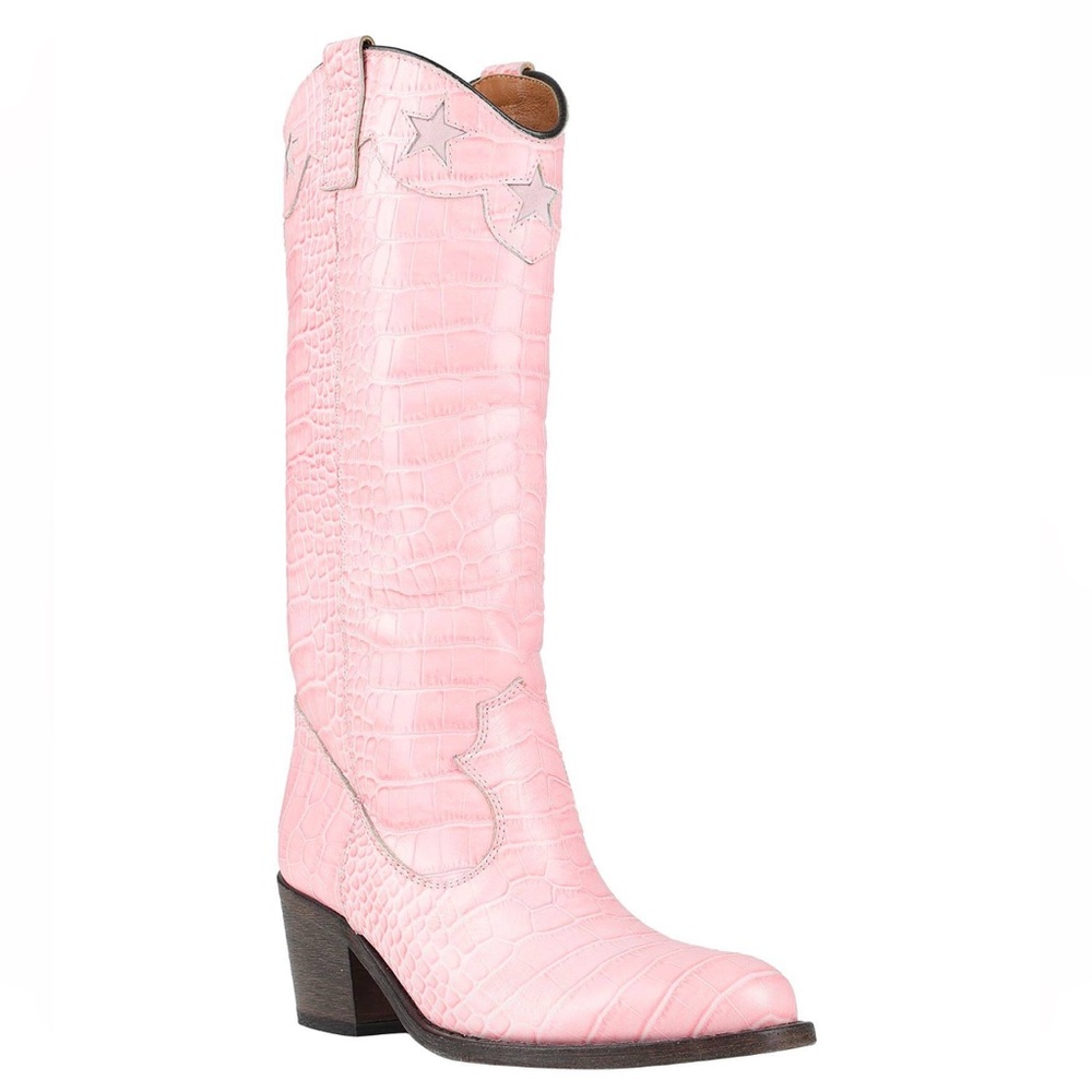 VIA ROMA 15 Pink Western Boots